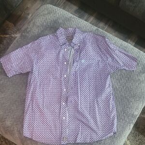 Ariat Men's Casual Purple Geometric Shirt